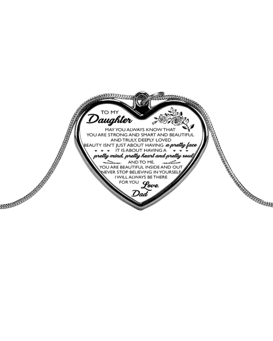 HQD Pretty Necklace Metallic Heart Necklace