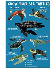 HD Know Your Sea Turtles Poster 11x17 Poster front