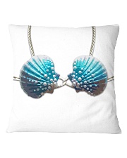 A97 Seashells Blue Bra Full Square Pillowcase thumbnail