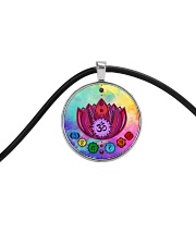 Yoga A97 Flowers Cord Circle Necklace thumbnail