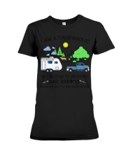 i am a campaholic Premium Fit Ladies Tee tile
