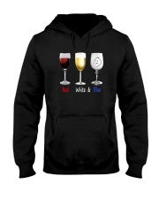 Red White Blue Hooded Sweatshirt thumbnail