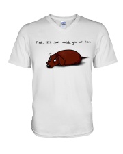 Dachshund Lover V-Neck T-Shirt thumbnail