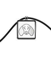 Dachshund Cord Rectangle Necklace thumbnail