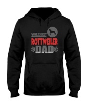 WORLD'S BEST ROTTWEILER DAD Hooded Sweatshirt front