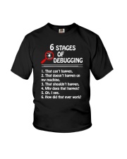 Programmer Developer - 6 stages of bug Youth T-Shirt thumbnail