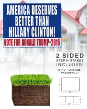 American deserves better than Biden vote 24x18 Yard Sign aos-yard-sign-24x18-lifestyle-front-28