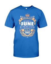 LEGENDS ARE BORN IN JUNE 2002 Premium Fit Mens Tee front