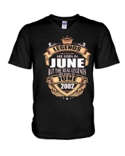 LEGENDS ARE BORN IN JUNE 2002 V-Neck T-Shirt thumbnail