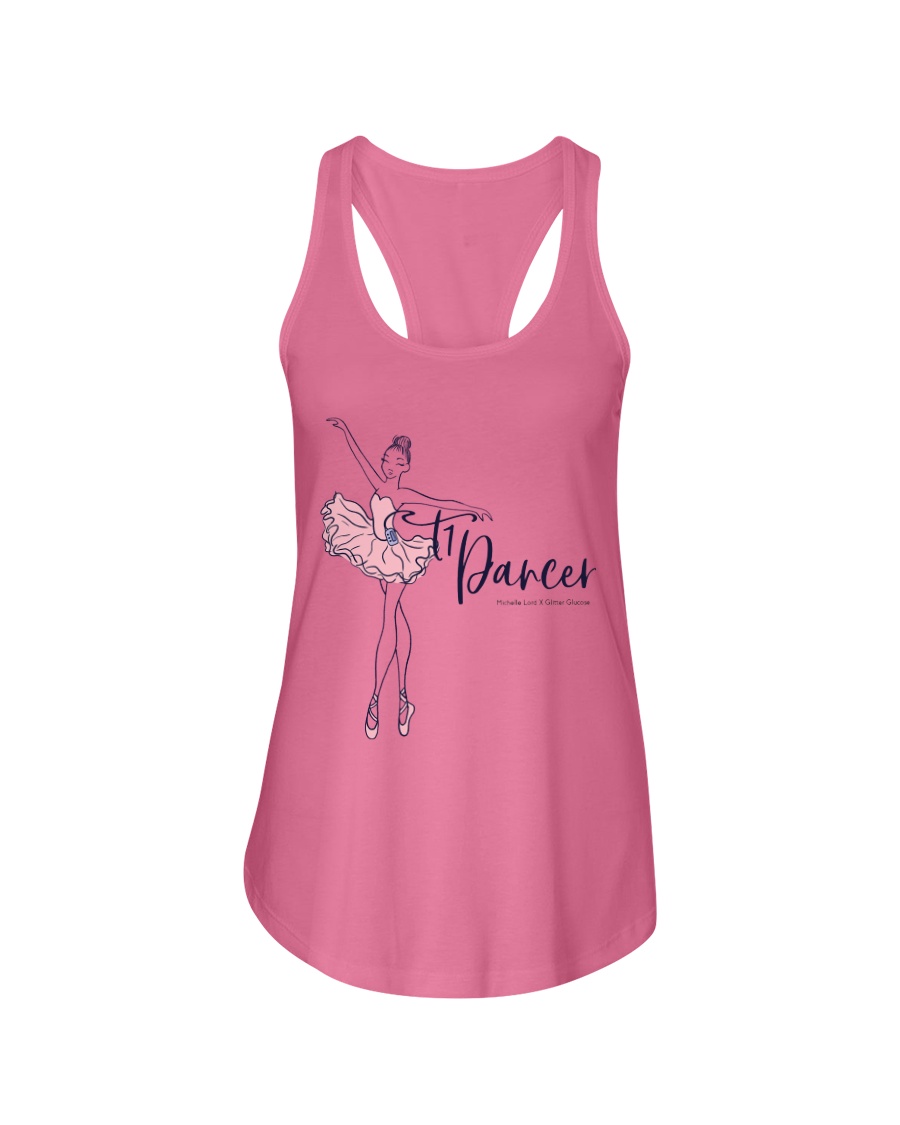 T1D Dancer Ladies Flowy Tank