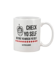 Check Yo Self Mug front