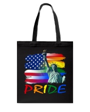 LGBT Pride Gift Liberty Enlightening Flag Tote Bag tile