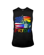 LGBT Pride Gift Liberty Enlightening Flag Sleeveless Tee tile