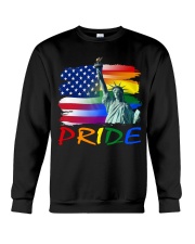 LGBT Pride Gift Liberty Enlightening Flag Crewneck Sweatshirt tile