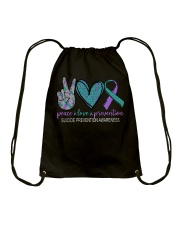 Suicide Prevention Awareness Peace Love Drawstring Bag tile