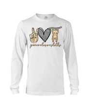 Gift For Sloth Lover Peace Love Sloths Long Sleeve Tee tile