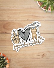 Gift For Sloth Lover Peace Love Sloths Sticker - 6 pack (Vertical) aos-sticker-6-pack-vertical-lifestyle-front-07