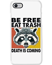 Raccoon Lover Be Free Eat Trash Death Is Coming Phone Case tile