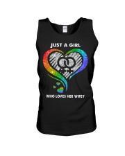 LGBT Pride Gift Just A Girl Who Loves Her Wifey Unisex Tank tile