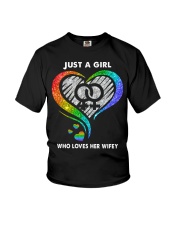 LGBT Pride Gift Just A Girl Who Loves Her Wifey Youth T-Shirt tile