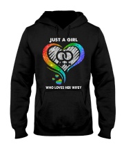LGBT Pride Gift Just A Girl Who Loves Her Wifey Hooded Sweatshirt tile