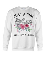 Crocs Gift Just A Girl Who Loves Crocs Crewneck Sweatshirt tile