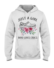 Crocs Gift Just A Girl Who Loves Crocs Hooded Sweatshirt tile