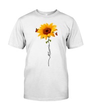 Mutiple Sclerosis Awareness Warrior Sunflower Premium Fit Mens Tee tile