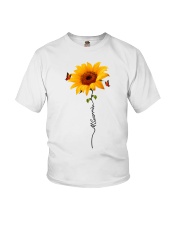 Mutiple Sclerosis Awareness Warrior Sunflower Youth T-Shirt tile