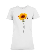 Mutiple Sclerosis Awareness Warrior Sunflower Premium Fit Ladies Tee tile