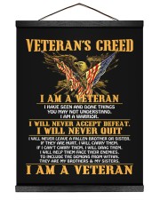 Veteran Gift Eagle Veteran's Creed I Will Never Accept Defeat Will Never Quit Hanging Canvas tile