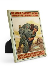 In Your Darkest Hour When The Demons Come Easel-Back Gallery Wrapped Canvas tile