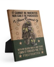 It Cannot Be Inherited Firefighter 8x10 Easel-Back Gallery Wrapped Canvas thumbnail