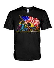 LGBT Pride Gift Together We Are One V-Neck T-Shirt tile
