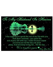 Memorial Gift To My Husband In Heaven 36x24 Poster front