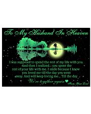 Memorial Gift To My Husband In Heaven Horizontal Poster tile