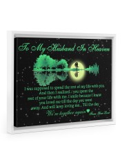 Memorial Gift To My Husband In Heaven Floating Framed Canvas Prints White tile
