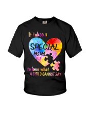 Autism Awareness It Takes A Special Mom To Hear What A Child Cannot Say Youth T-Shirt tile