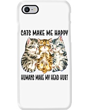 Cat Lover Cats Make Me Happy Humans Make My Head Hurt Shorthair Cats Phone Case tile