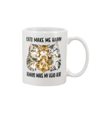 Cat Lover Cats Make Me Happy Humans Make My Head Hurt Shorthair Cats Mug tile