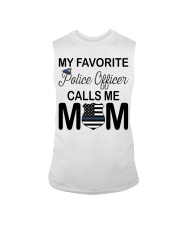 My Favorite Police Officer Calls Me Mom USA Flag Sleeveless Tee tile