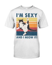 Cat Lover I'm Sexy And I Meow It Tuxedo Premium Fit Mens Tee tile