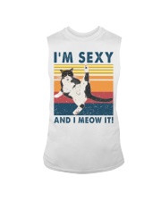 Cat Lover I'm Sexy And I Meow It Tuxedo Sleeveless Tee tile