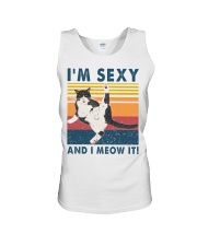 Cat Lover I'm Sexy And I Meow It Tuxedo Unisex Tank tile