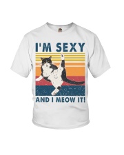 Cat Lover I'm Sexy And I Meow It Tuxedo Youth T-Shirt tile