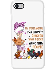 Farming Lover Woman My Spirit Animal Is A Grumpy Chicken Phone Case tile