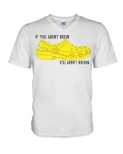 Crocs Gift If You Aren't Rocin You Aren't Rockin' V-Neck T-Shirt tile