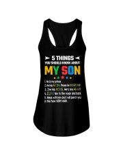 Autism Awareness 5 Things You Should Know About My Son Ladies Flowy Tank tile