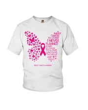 Breast Cancer Awareness Is A Journey I Never Planed But Choose To Love Life And Fight Butterflies Youth T-Shirt tile