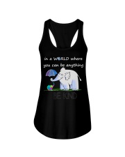 Autism Awareness Elephant In A World Where You Can Be Anything Be Kind Ladies Flowy Tank tile